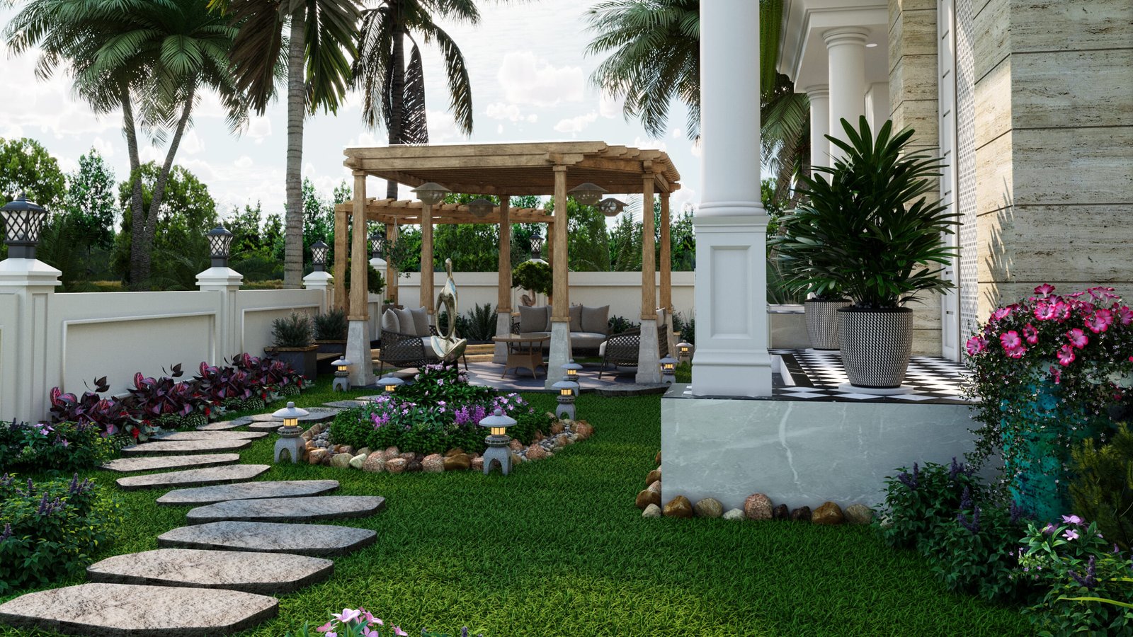 The garden of Villa Assagao