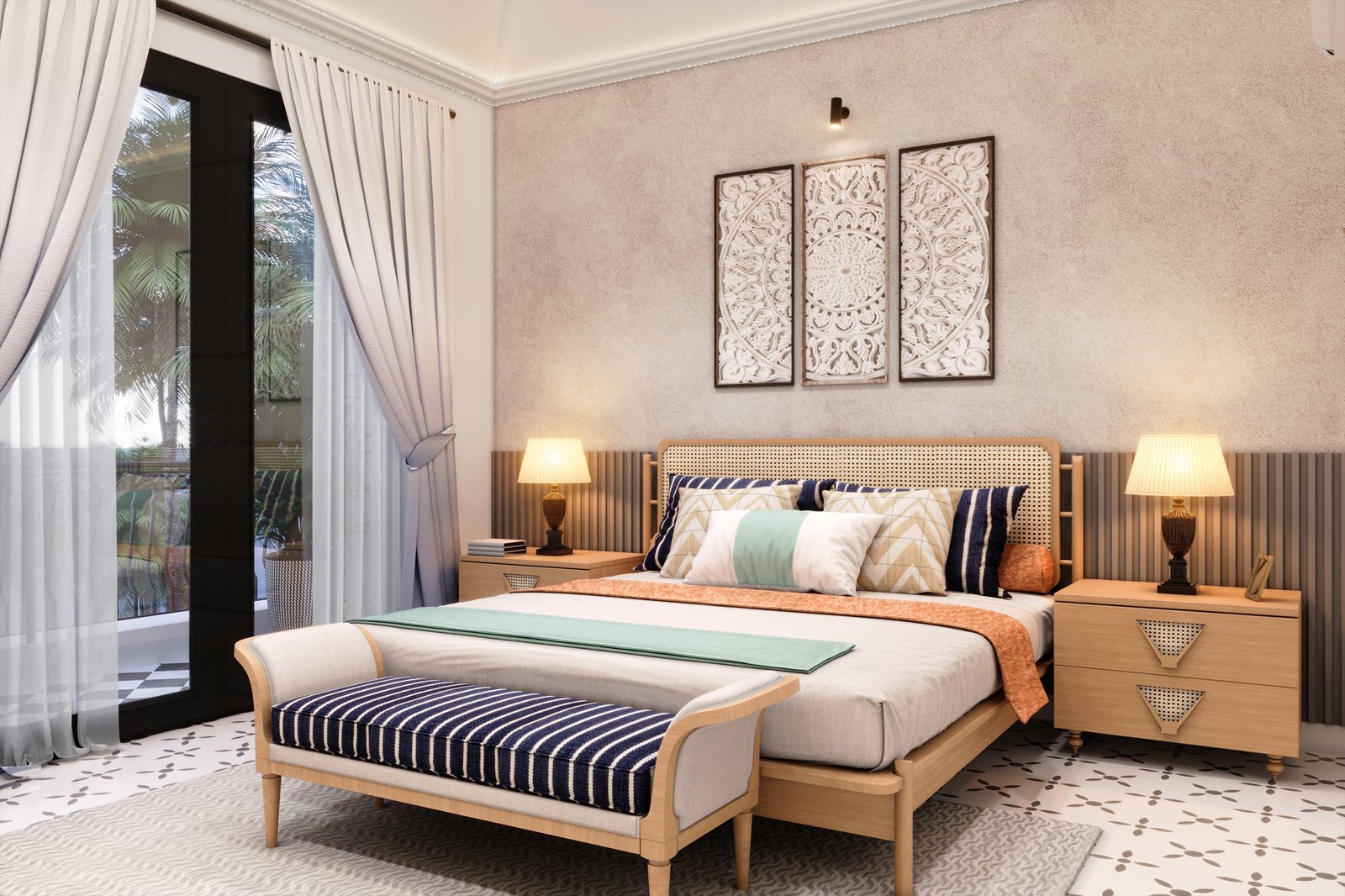 green nest bedroom