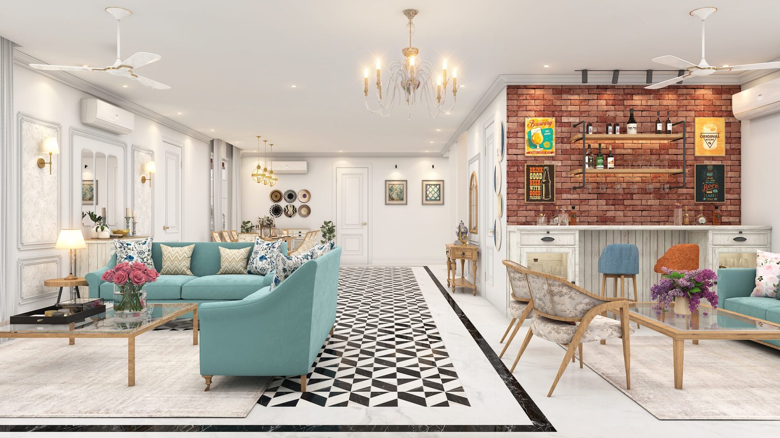 Living & Bar Area V8 P