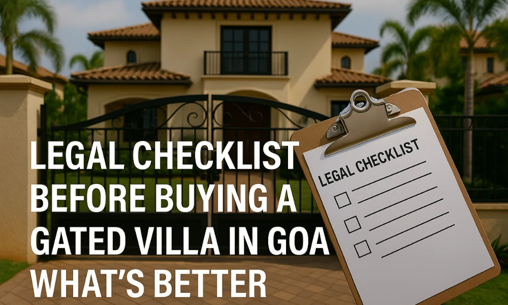 legal advice gated villas Goa